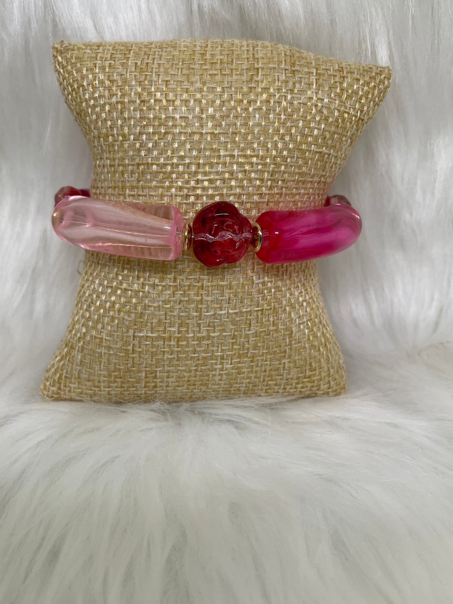 Pink Translucent Bracelet