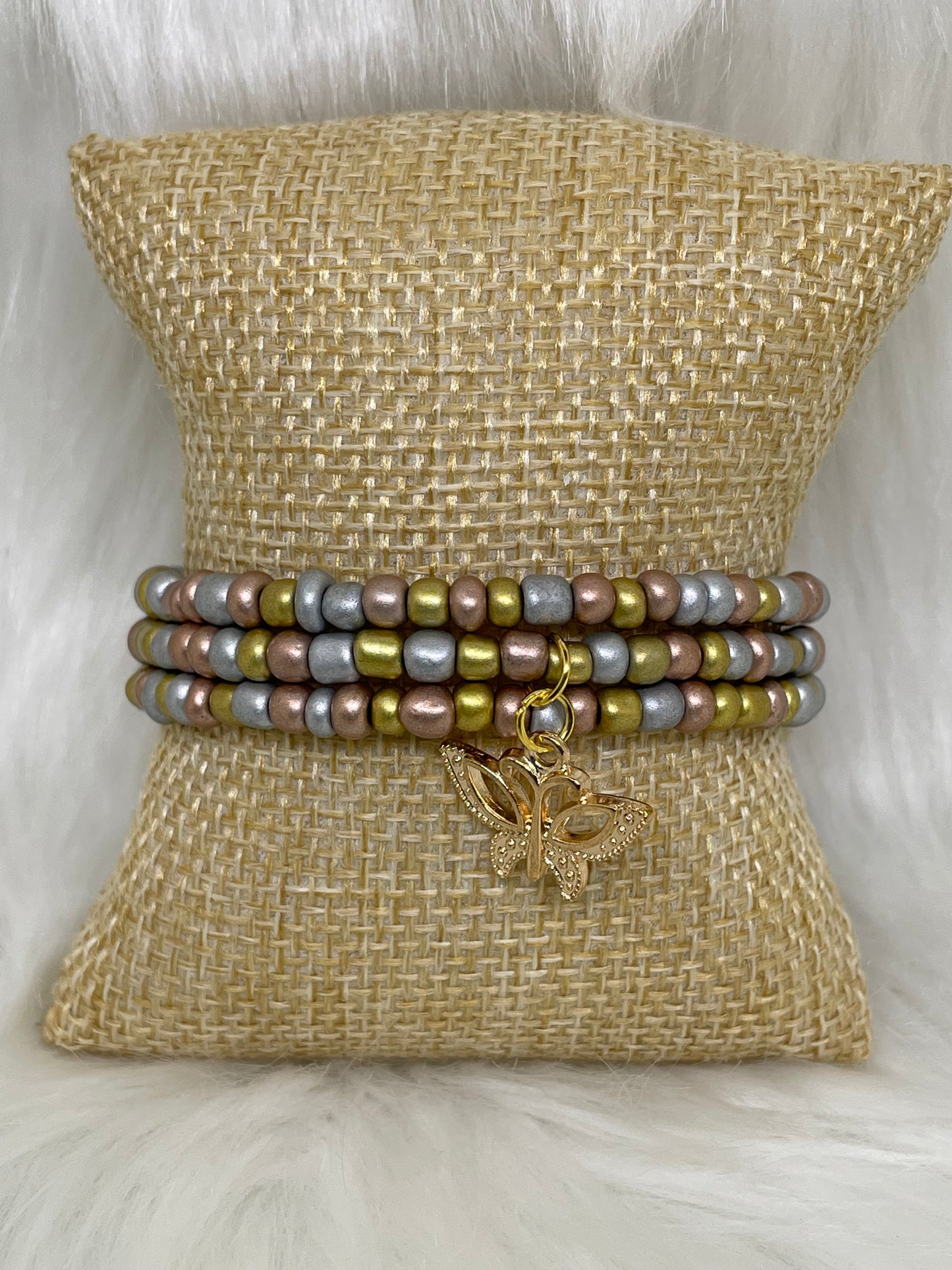 Silver & Gold Stacked Bracelet