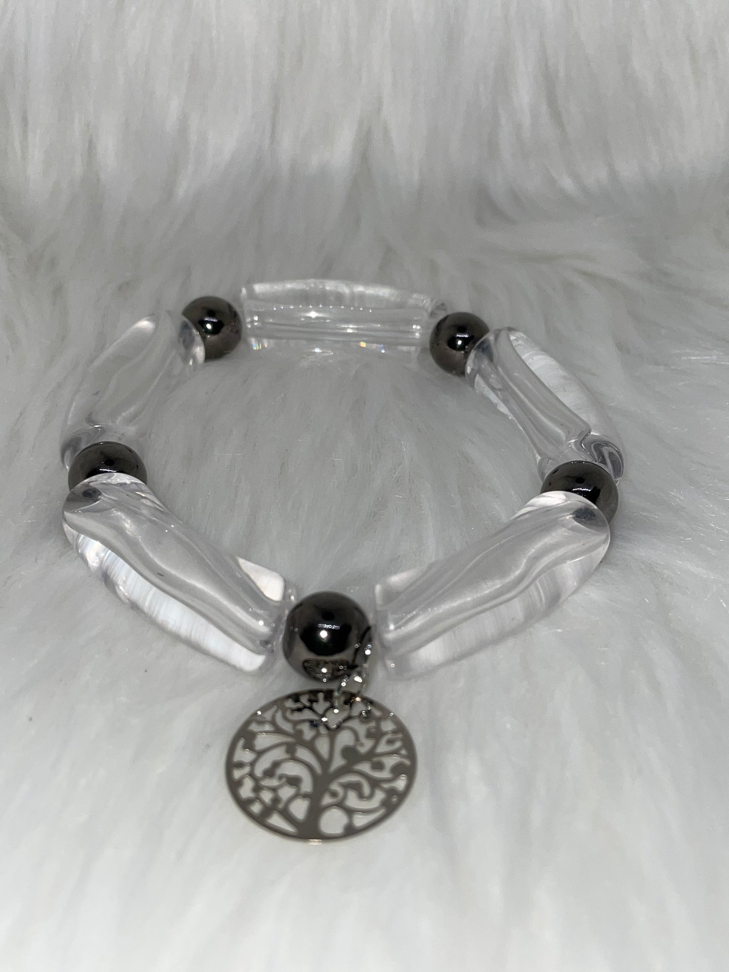 Clear Acrylic Bracelet