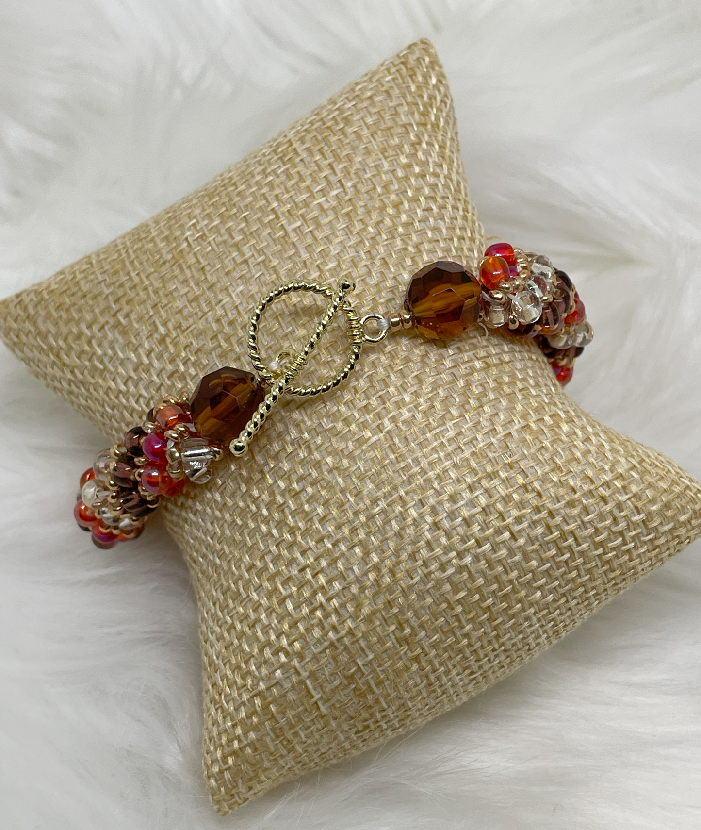 Orange and Brown Rope Bracelet