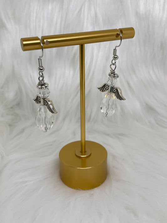 Crystal Angel Earrings