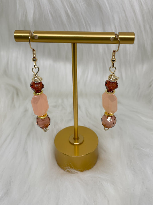 Pink Dangle Earrings