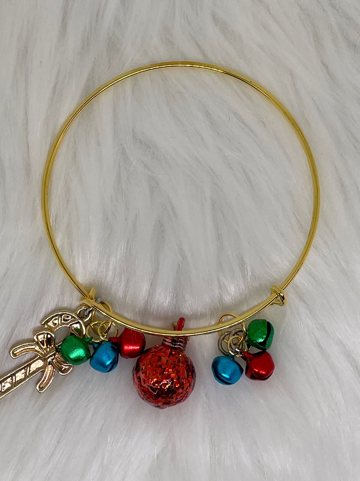 Candy Cane Bangle Bracelet