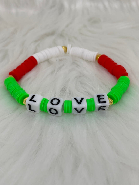 Love Heishi Bead Bracelet