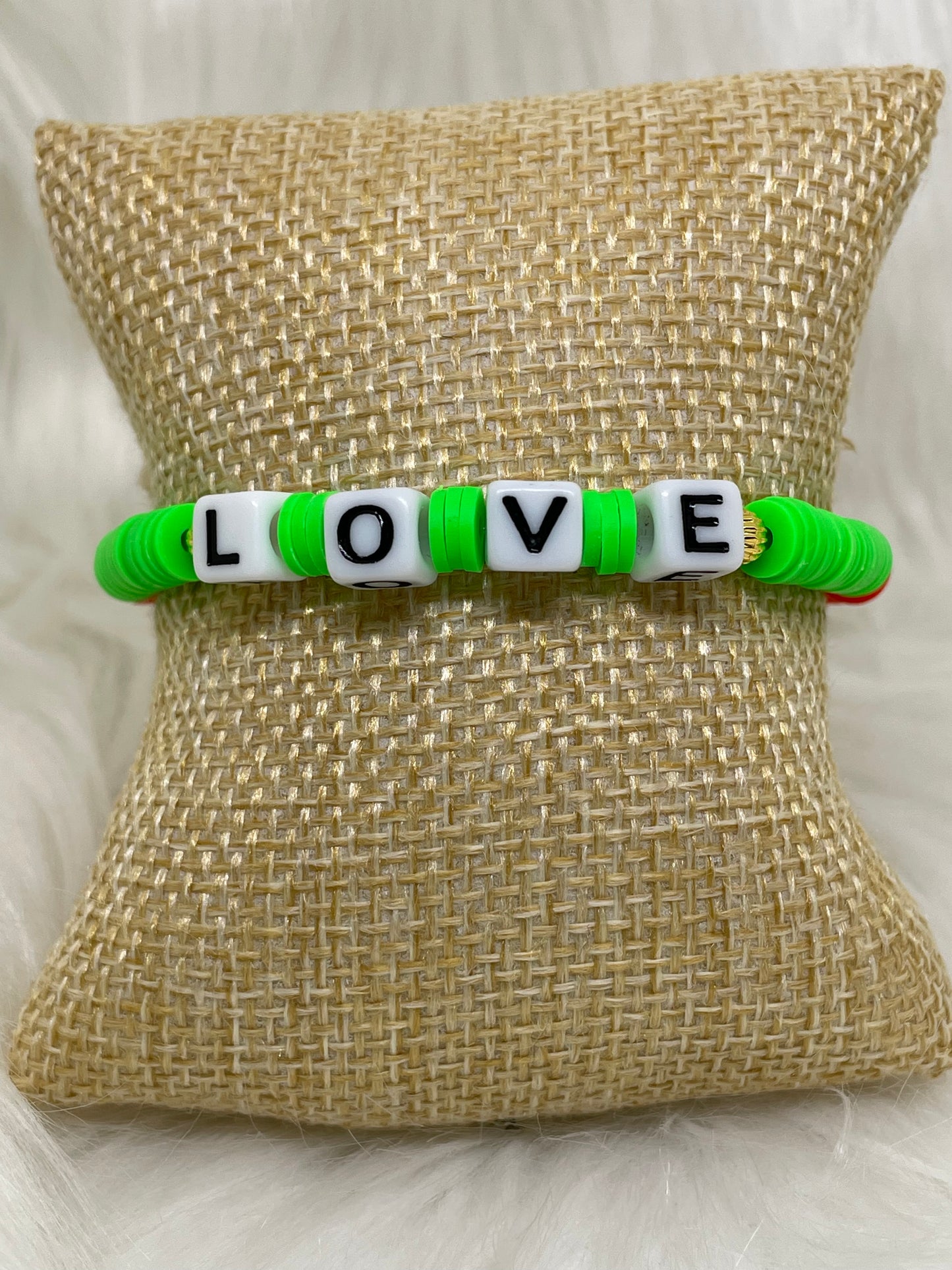 Love Heishi Bead Bracelet