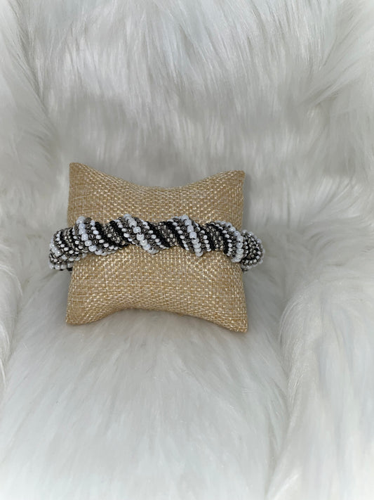 Black & White Spiral Bracelet