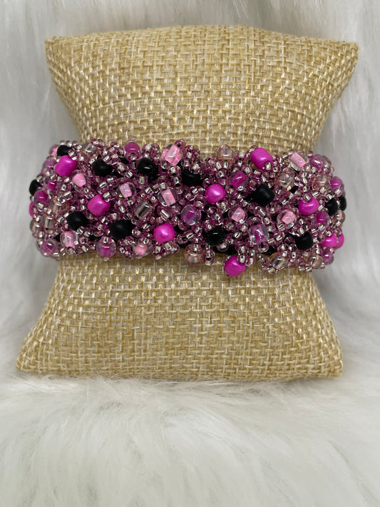 Classy Pink Cuff Bracelet