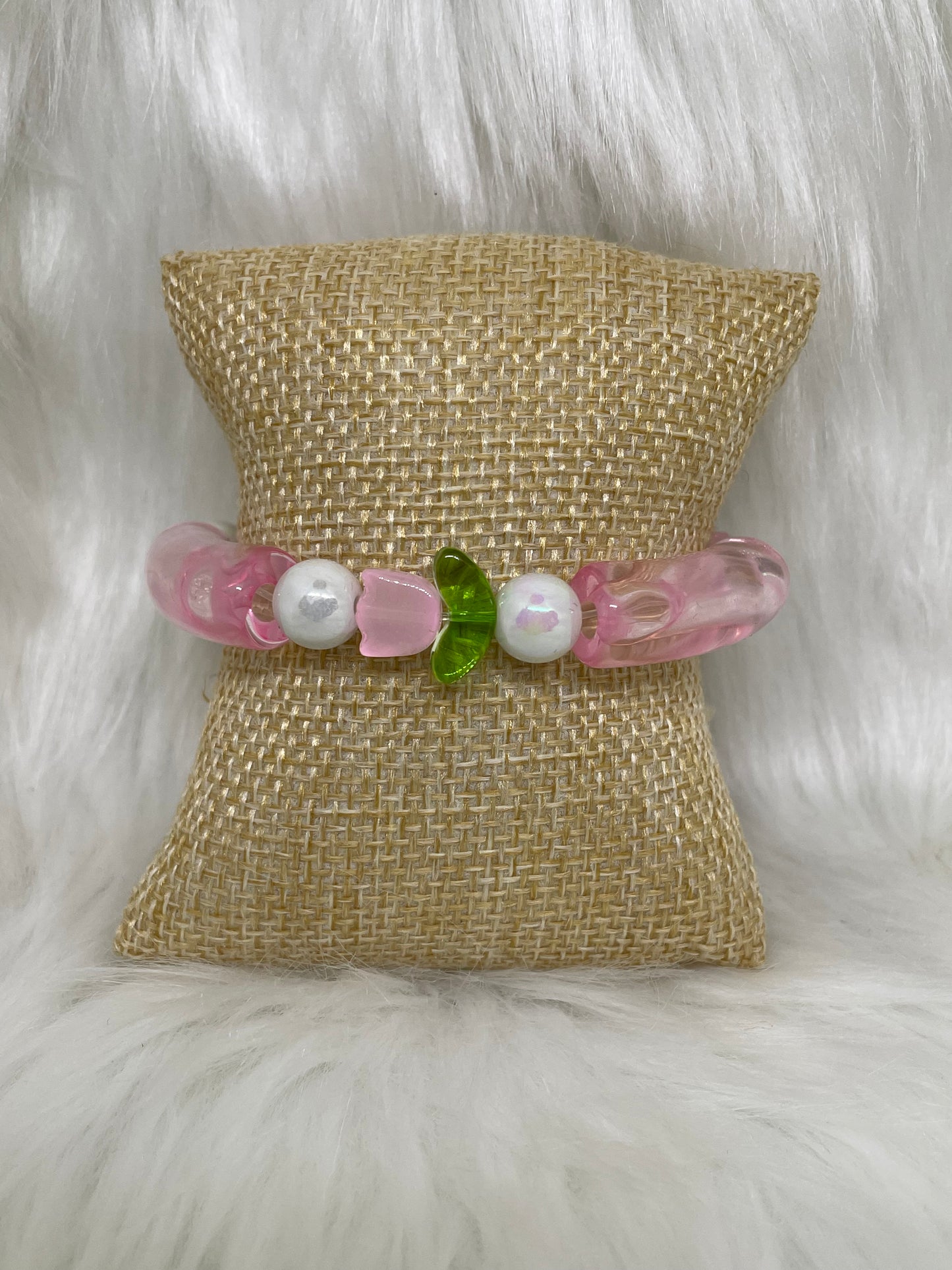 Pink Tulip Bracelet