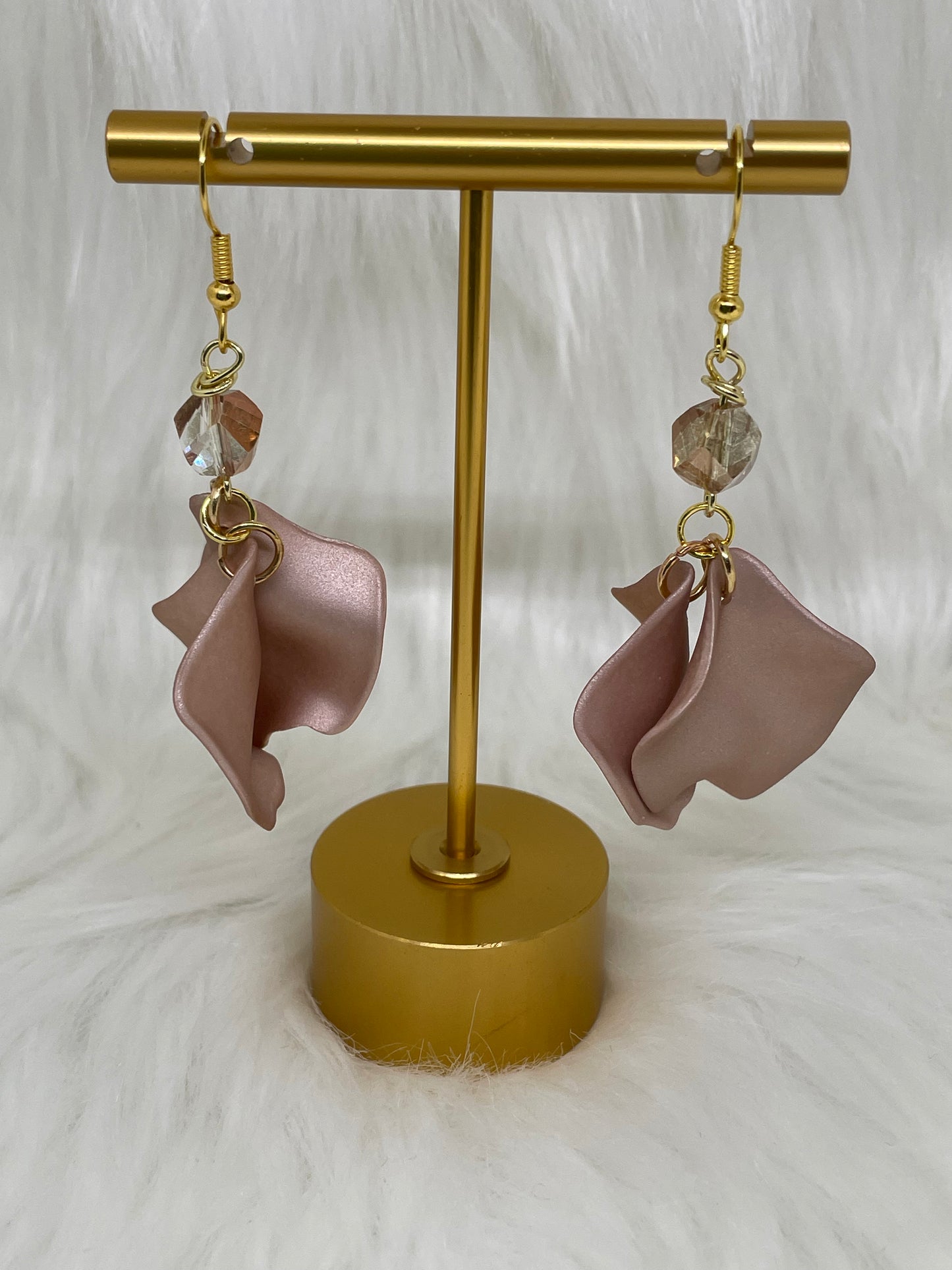 Champagne Petal Earrings