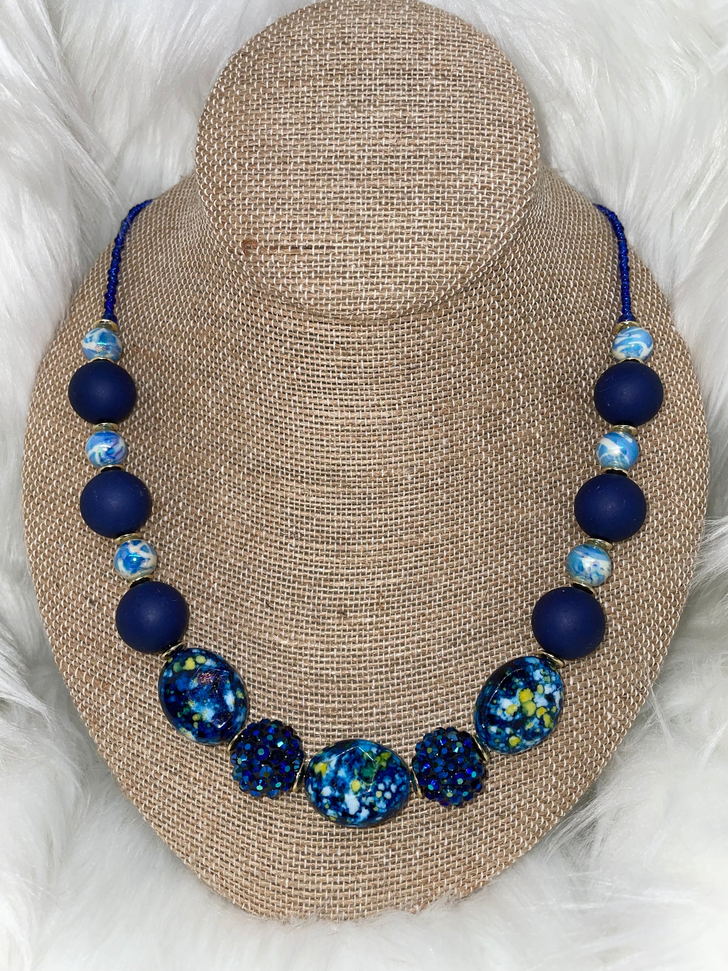 Blue Necklace Set