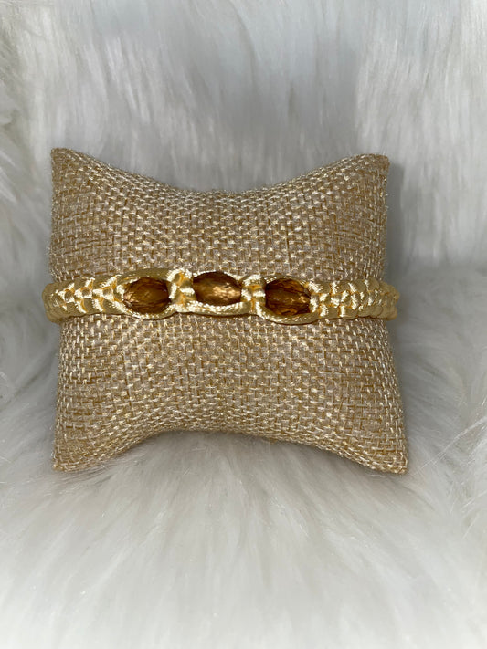 Yellow Woven Bracelet