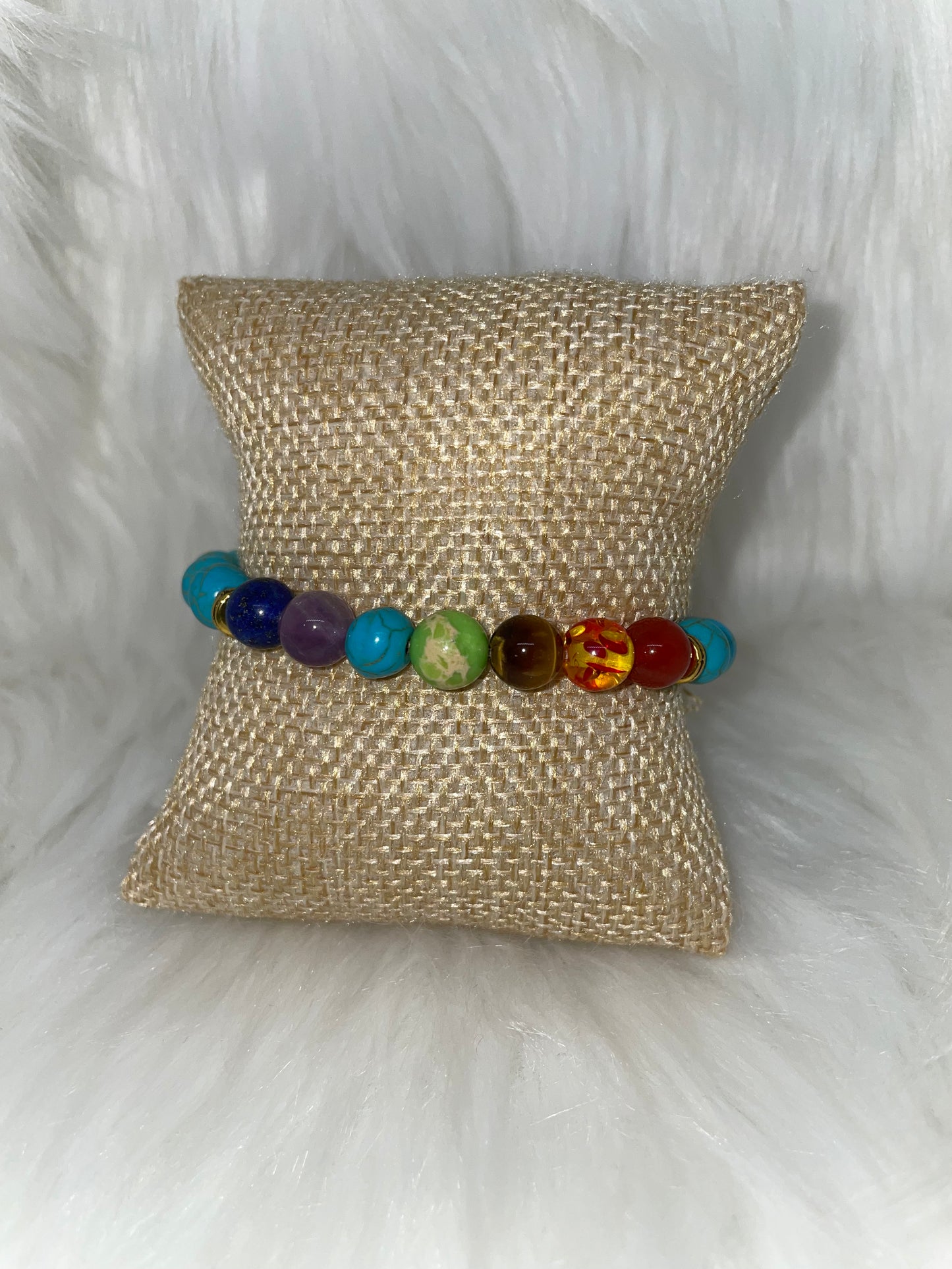 Blue Turquoise Howlite Bracelet