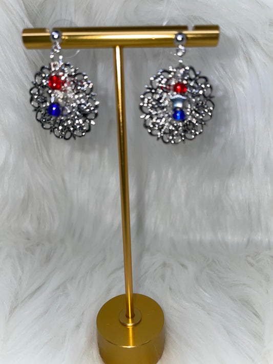 Silver Disc Earrings