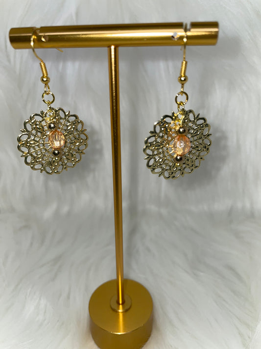 Gold Disc Earrings