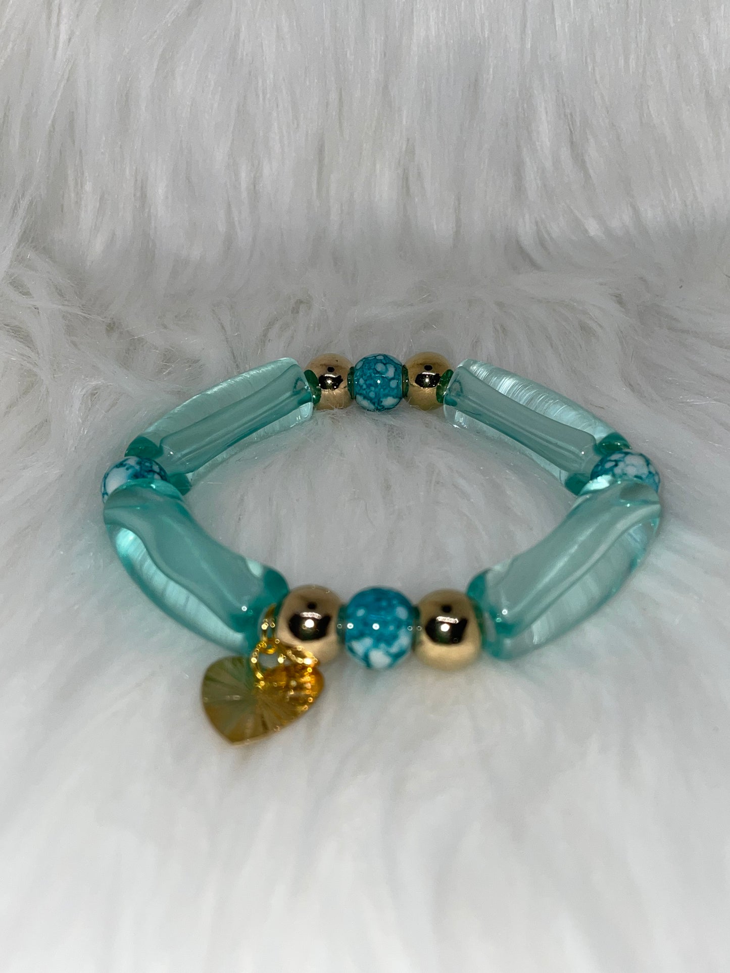Teal Acrylic Bracelet