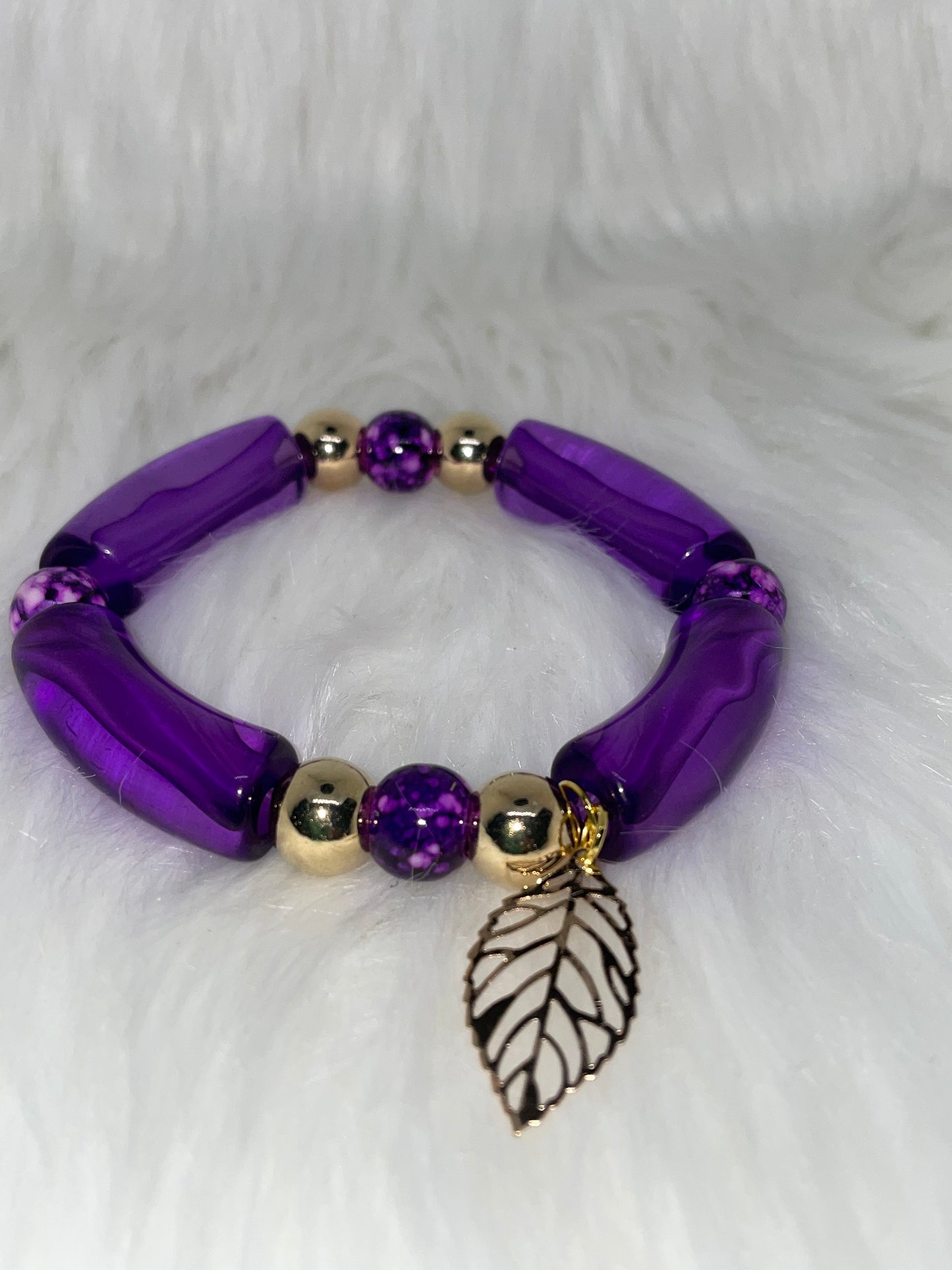 Purple Acrylic Bracelet