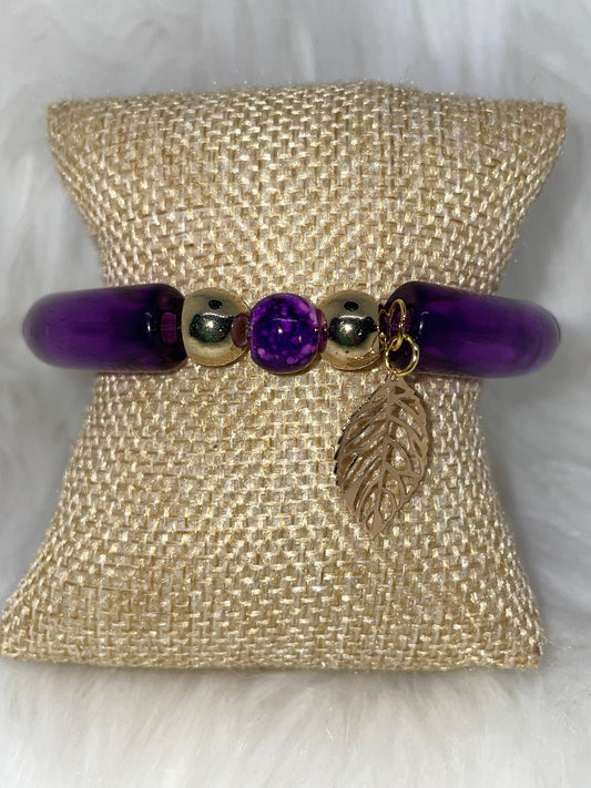 Purple Acrylic Bracelet