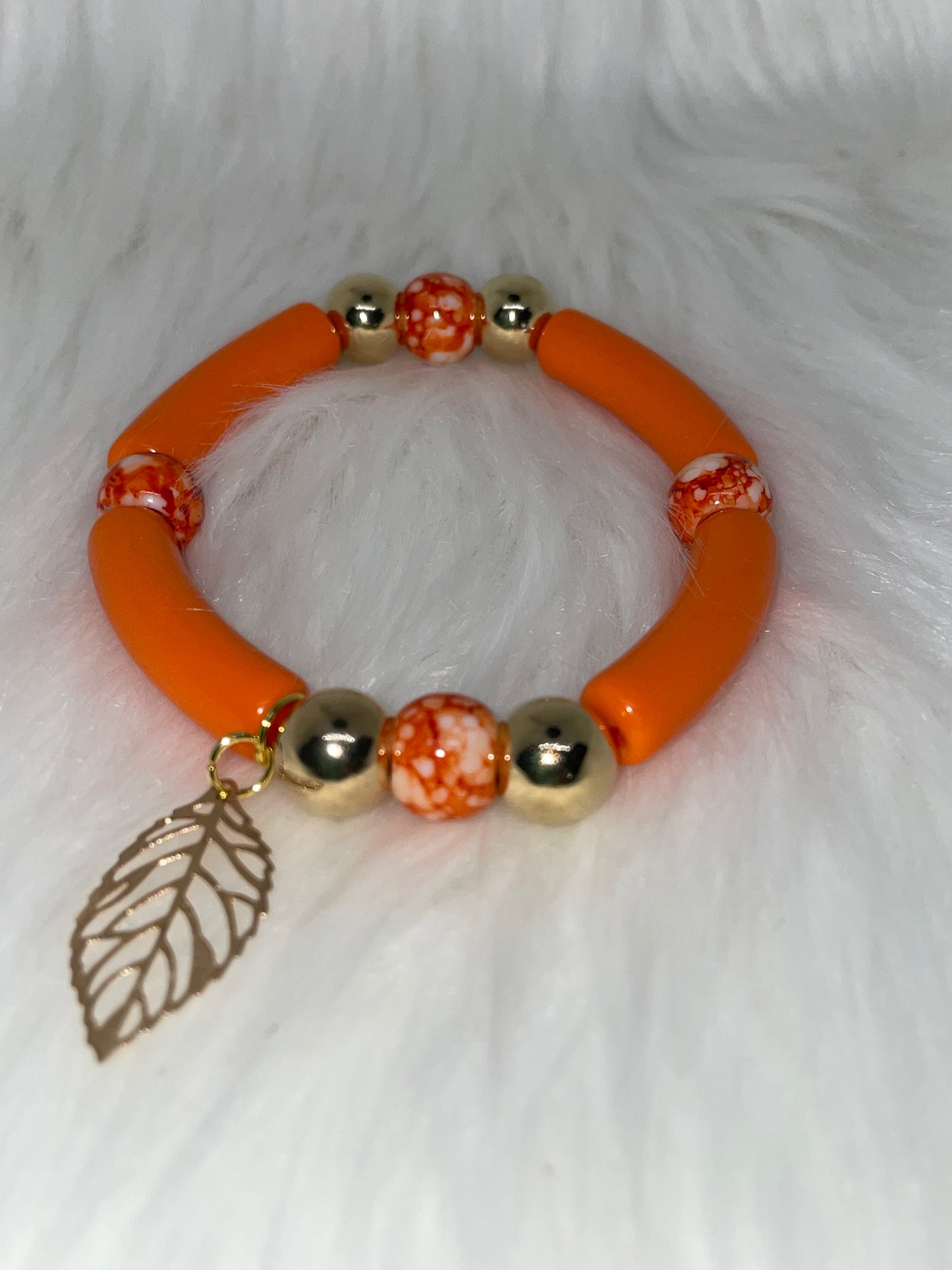 Chunky Orange Bracelet
