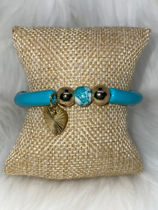 Chunky Teal Bracelet