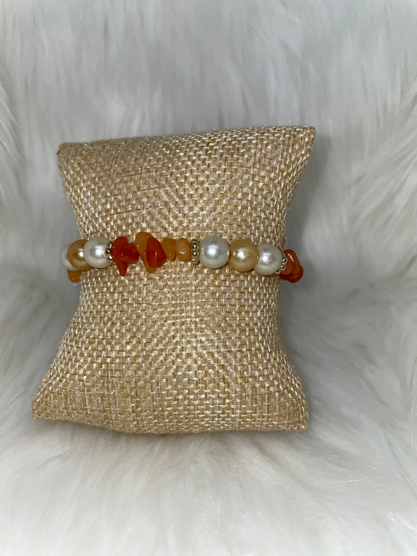 Pearl & Chip Bead Necklace Set