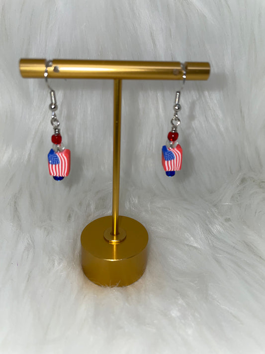 USA Flag Earrings