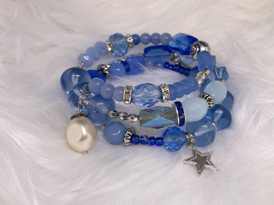 Blue Charm Bracelet