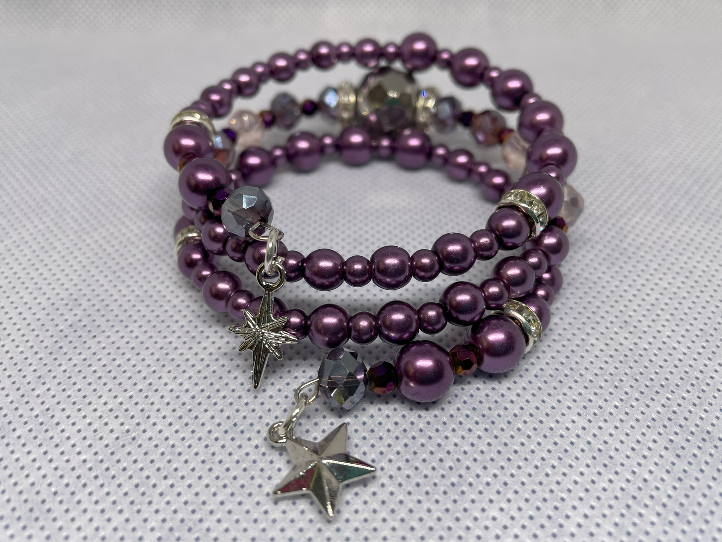 Purple Stacked Bracelet