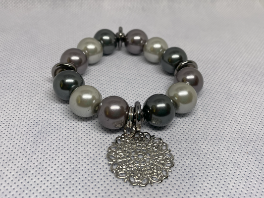 Silver & Gray Bracelet