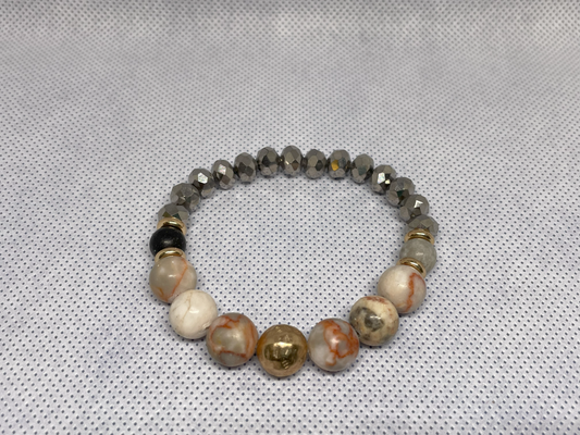 Gray Agate Bracelet