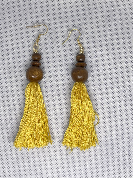 Gold Tassel Earrings