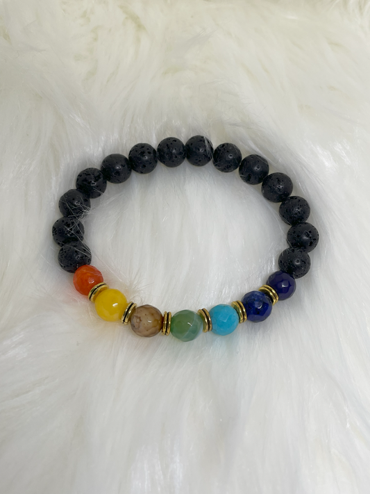 Black Lava Bead Bracelet