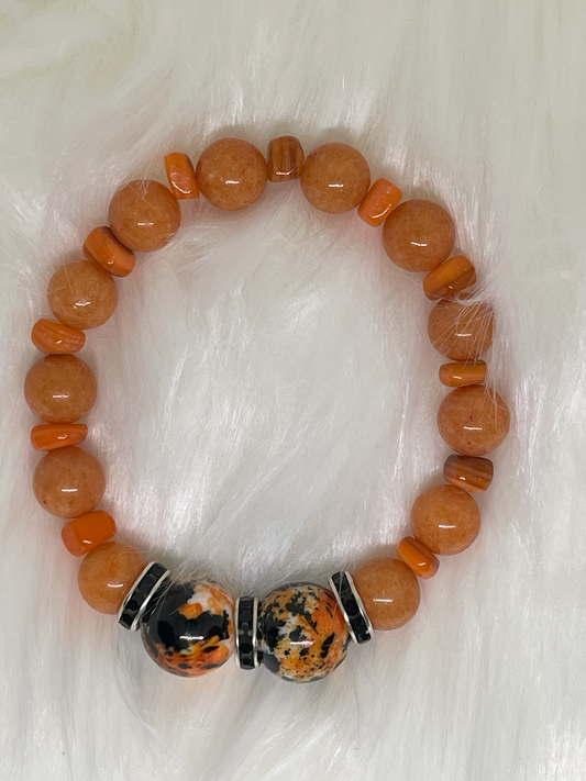 Orange & Black Bracelet