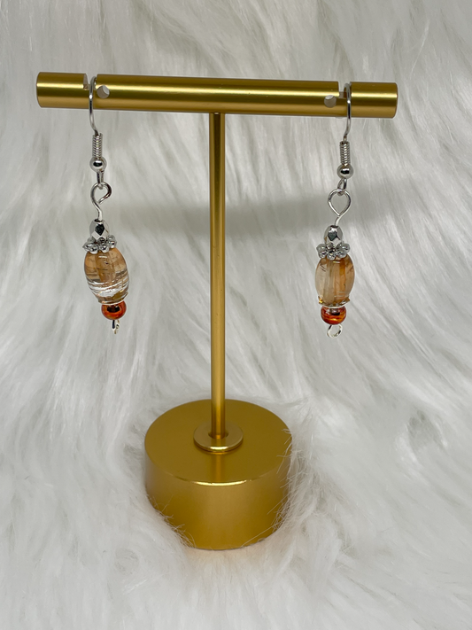 Peach Dangle Earrings