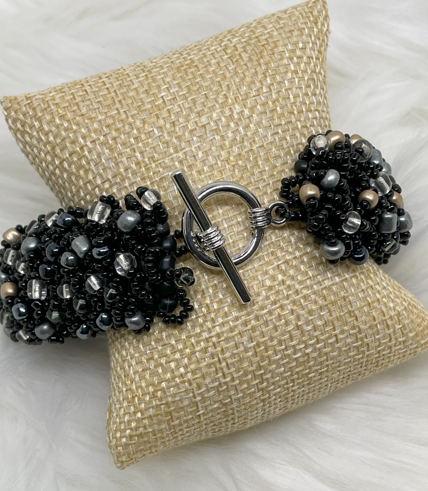 Classy Black Cuff Bracelet