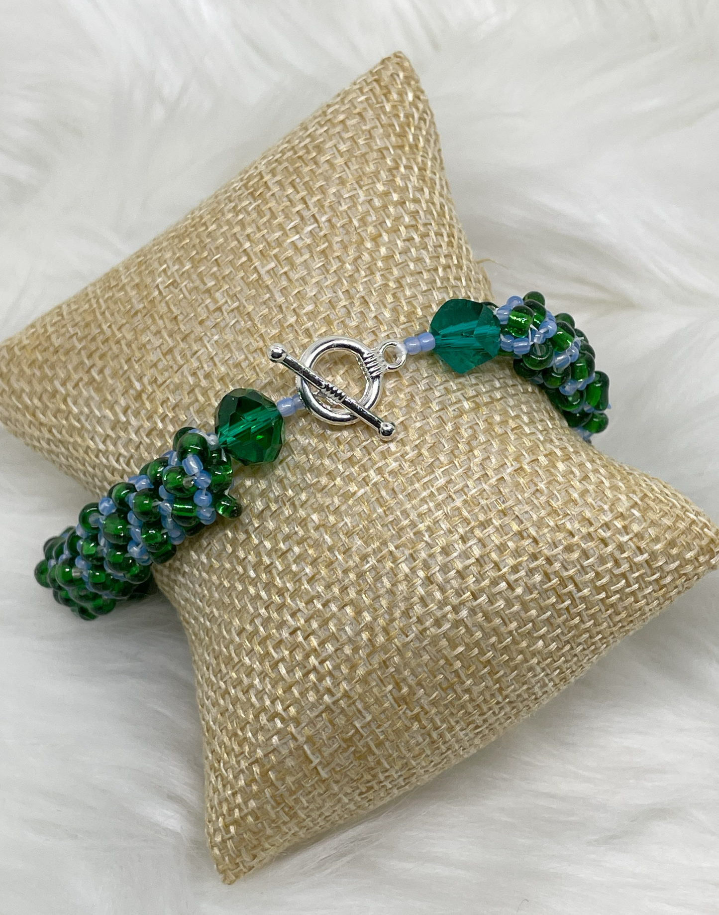 Classy Green & Aqua Rope Bracelet