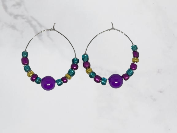 Mardi Gras Earrings