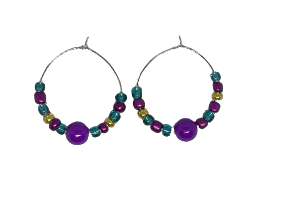 Mardi Gras Earrings