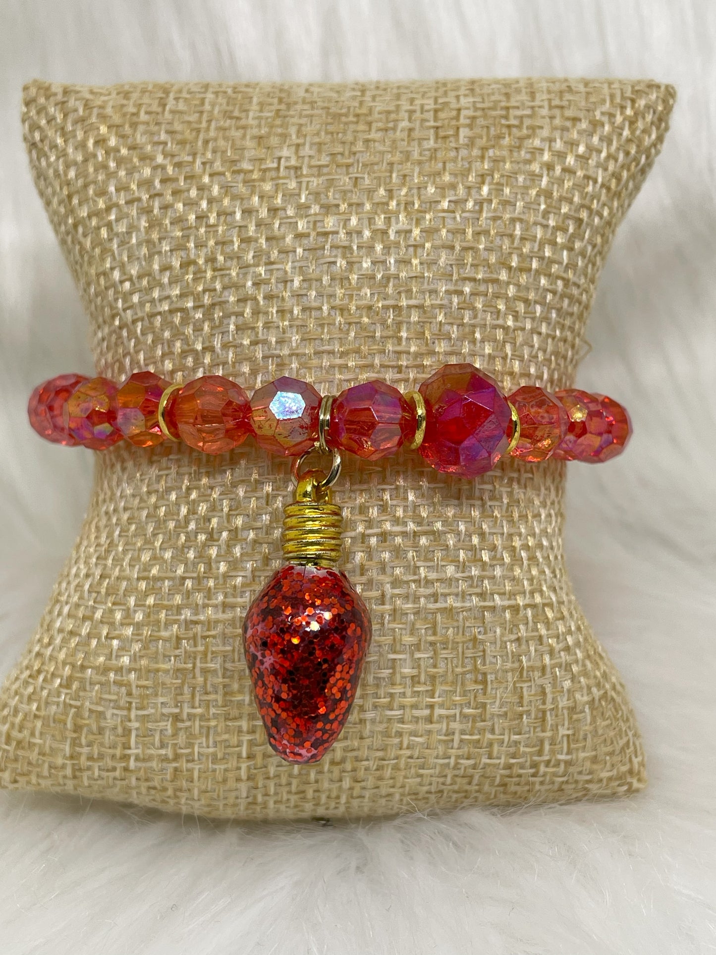 Red Charm Bracelet