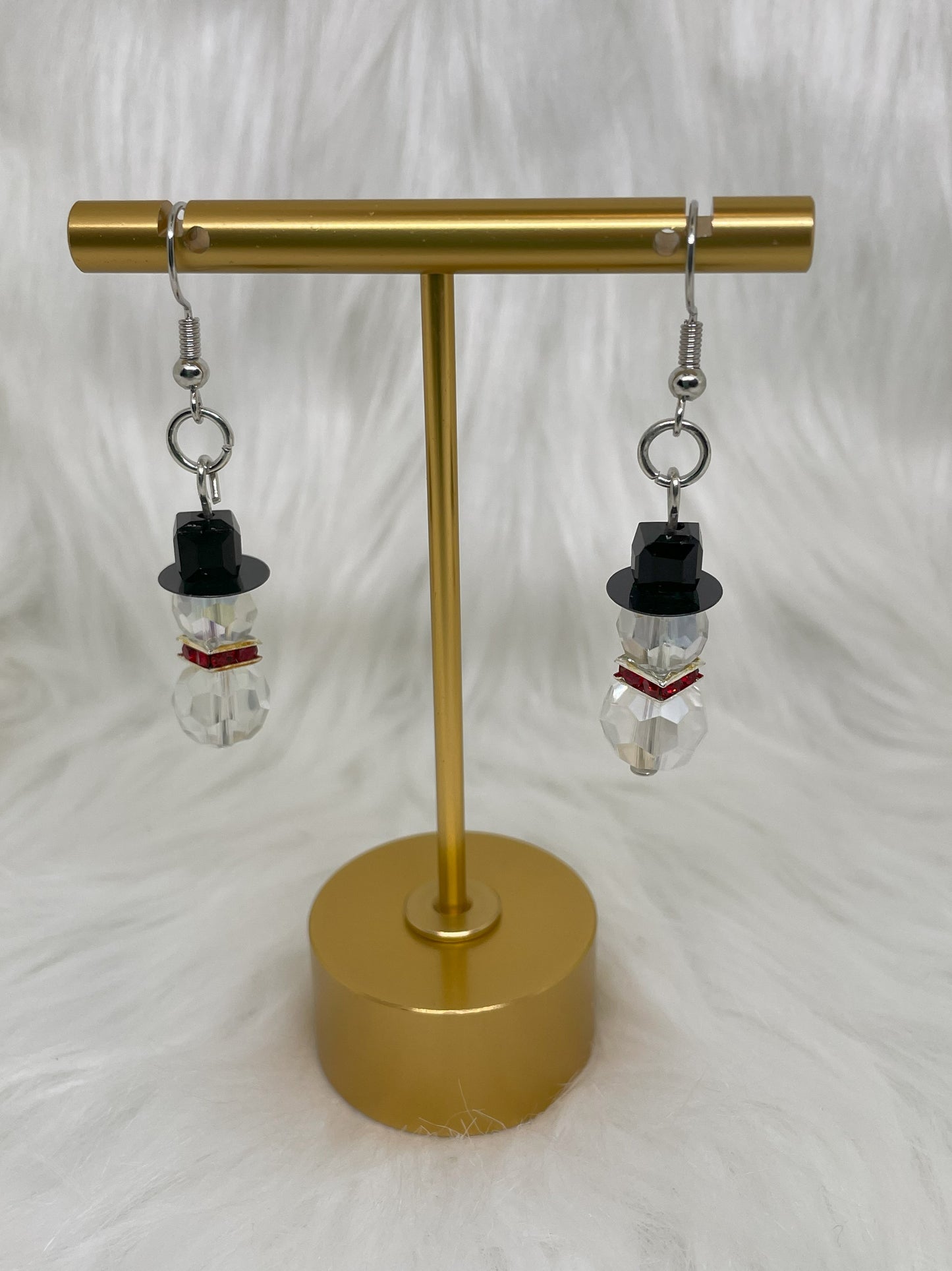 Snowman Dangle Earrings