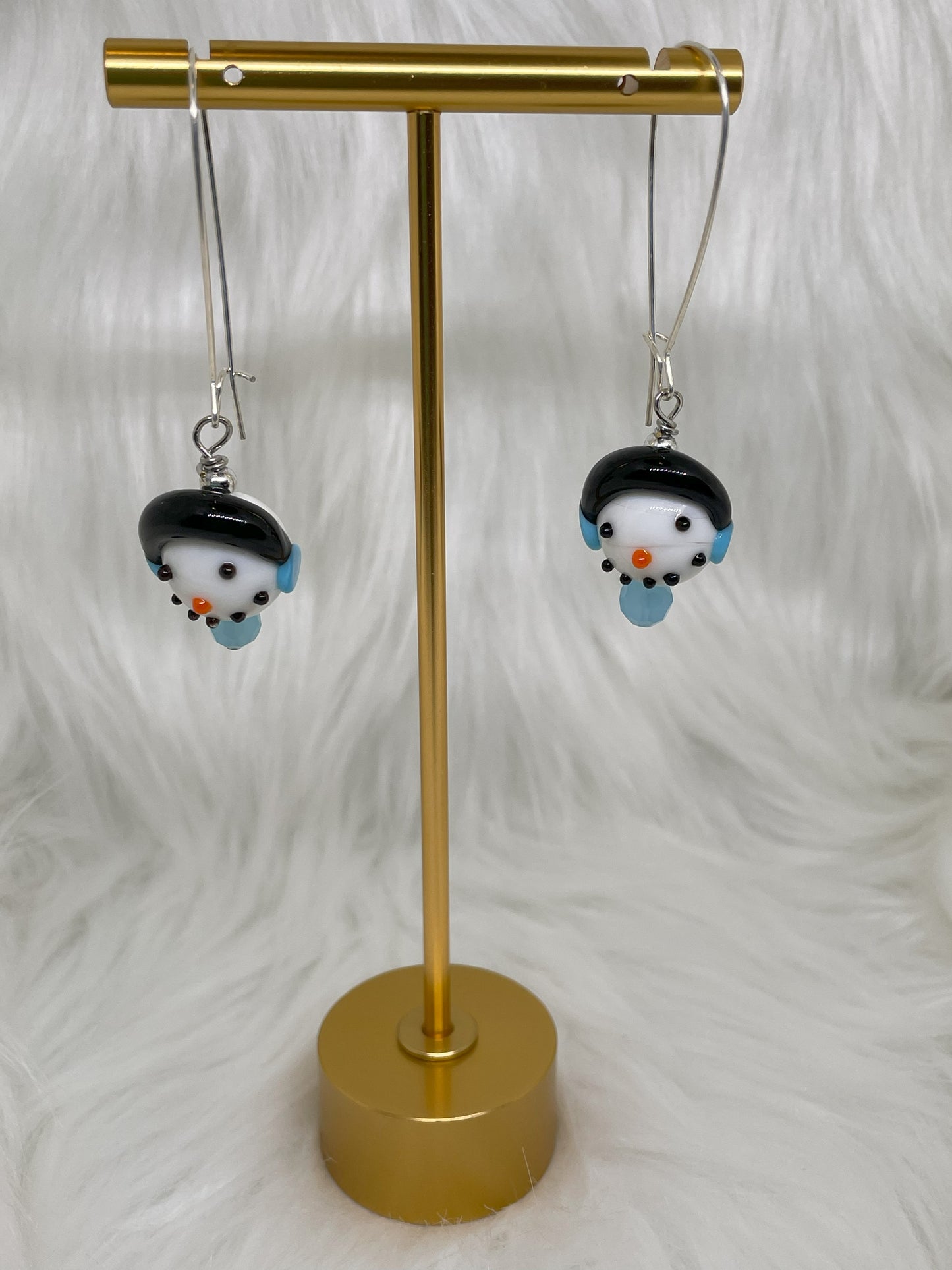 Snowman Dangle Earrings